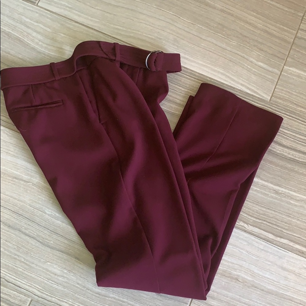 Maroon Drew Fit pants